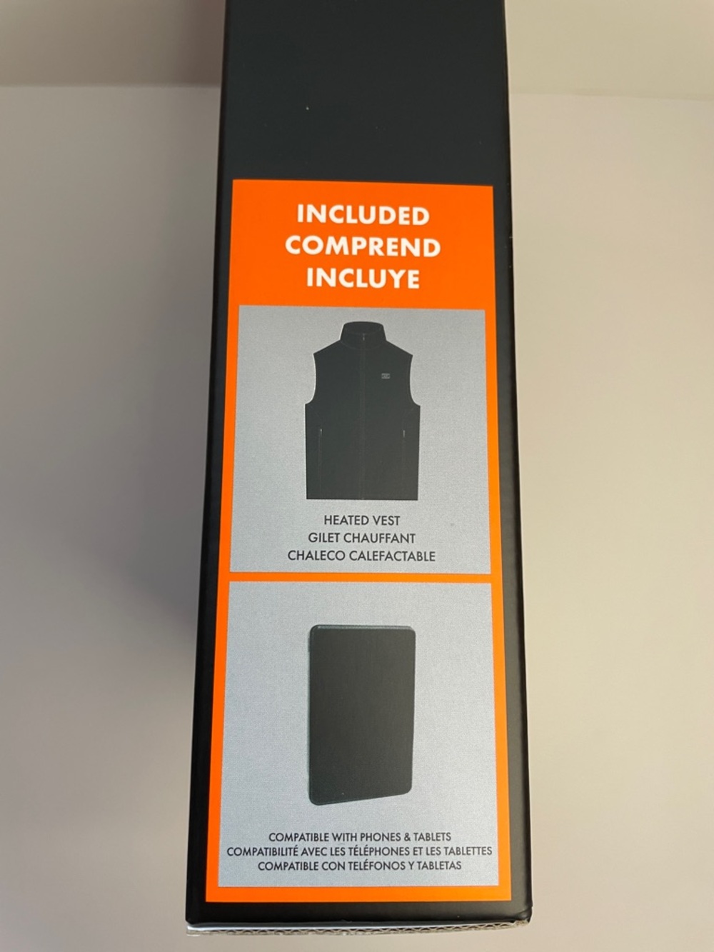 NIB Heated Vest L/G - Rechargeable Battery Heated Vest (Black) - Picture 3 of 6